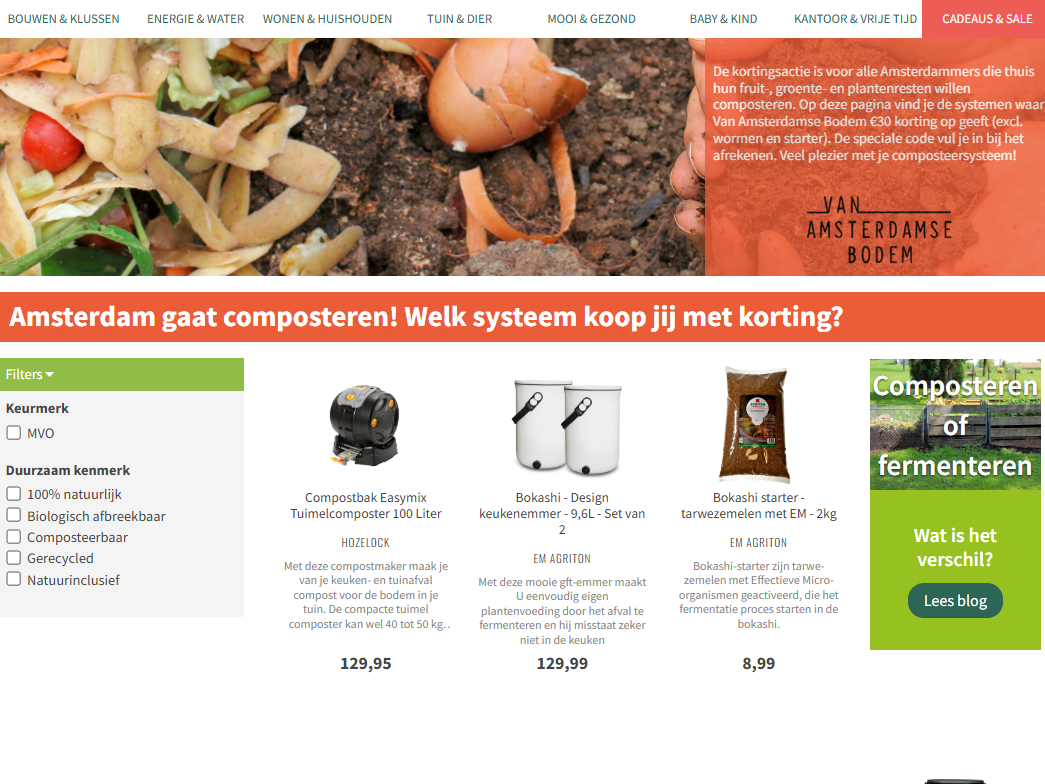 eco-logisch kortingscode